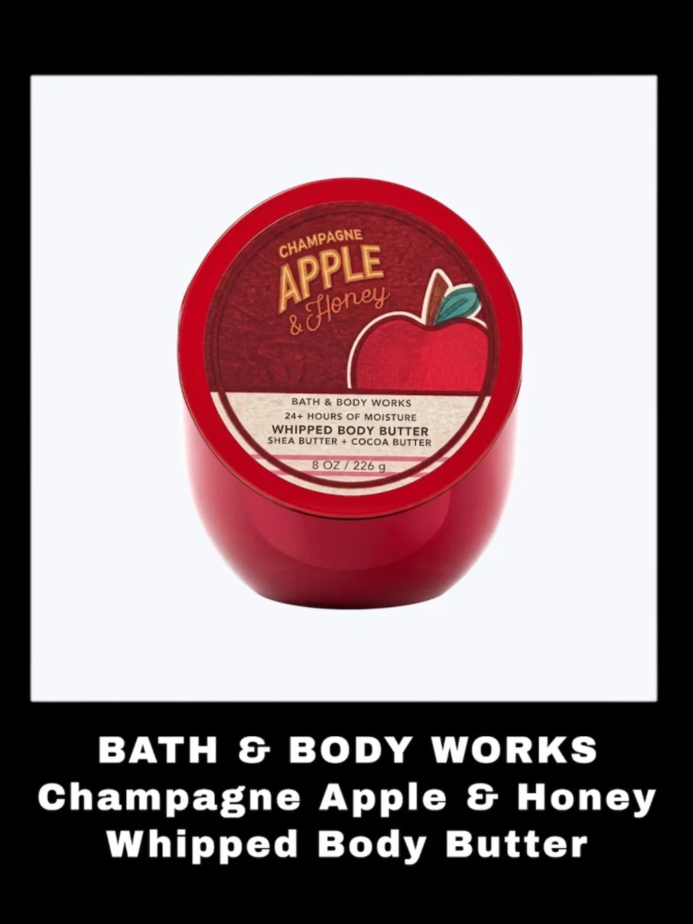BATH & BODY WORKS Champagne Apple & Honey 8.0 Ounces Whipped Body Butter